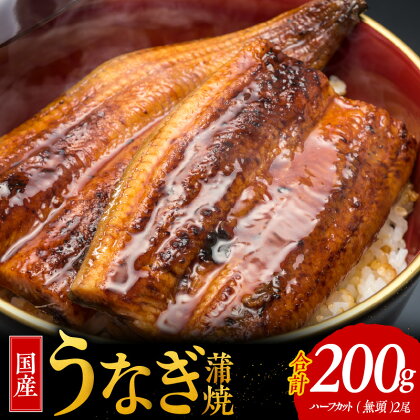 【土用の丑の日】国産うなぎ ハーフカット 合計 200g 秘伝のたれ 蒲焼 訳あり 鰻 ウナギ 無頭 炭火焼き 備長炭 手焼き 先行予約