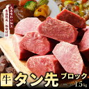 【ふるさと納税】【数量限定】牛タン先 ブロック 1.5kg 丸善味わい加工 氷温熟成牛 牛肉 熟成肉 氷温熟成 作り方 ふ…