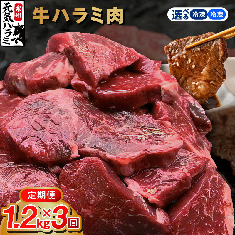 【ふるさと納税】＼定期便／ 牛肉 牛ハラミ タレ漬け 1.2