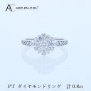 【ふるさと納税】アルカンシェル PTダイヤリング 計0.8ct プラチナ ダイヤ リング ダイヤモンドリング 天然ダイヤモンド 輝き 華やか 魅力 ジュエリー ...