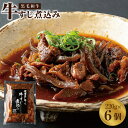 【ふるさと納税】焼肉屋が作る 国産 牛肉 甘辛 牛すじ煮込み(220g×6個)
