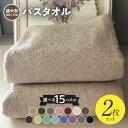 【ふるさと納税】超大判バスタオル 2枚 セット 選べる カラー 15色 泉州タオル 90×170cm タオル バスタオル タオルケット ソファーカバー 日用品 ...