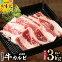 【ふるさと納税】牛カルビ 焼肉用 塩麹漬け 合計 1kg / 1.5kg / 2kg / 2.5kg / 3kg 味付け 小分け 焼くだけ 簡単調理 BBQ 牛...