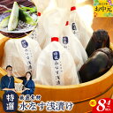 【ふるさと納税】 特選最上級品 天然素材 水なす 浅漬け 4個入 / 8個入 泉州 特産 漬物 ぬか漬け 泉佐野産 毎朝採れたて 新鮮 無添加 保存料 香料 着...