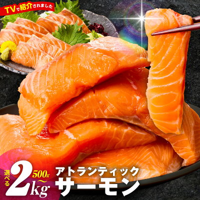 【ふるさと納税】TVで紹介! アトランティックサーモン 500g 〜 2kg 訳あり サイズ不揃い 刺身 ポーション ブロック 柵 サーモン 鮭 真空パック 魚 海鮮 魚介 生 生食 おかず 小分け 冷凍 ★高評価 ランキング急上昇中 発送月 年内発送 泉佐野市 送料無料 - Image 1