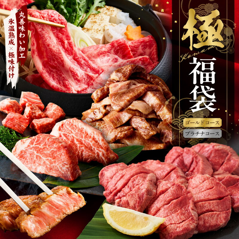[極] 福袋 選べるコース 5種 1.8kg以上 / 4kg以上 黒毛和牛 ステーキ 牛タン 焼肉 しゃぶしゃぶ すき焼き 肉 氷温熟成×極味付け 大阪府 泉佐野市 送料無料 氷温熟成牛 牛肉 熟成肉 氷温熟成 作り方 ふるさと納税オリジナル 限定 肉の泉佐野 楽天限定