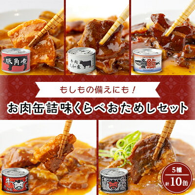 お肉缶詰味くらべおためしセット(5種×各2缶)【1156726】