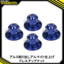 【ふるさと納税】リアクッションマウントナット4個入(8ホール/ブルー)SP武川バイクパーツ(06-06-0019)【1384480】