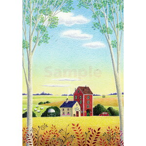 【ふるさと納税】渡辺美香子 版画作品「豊かな休日」|こだわりの逸品 地域特産品 ギフト 自分用 人気 おすすめ