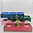 【ふるさと納税】アルミ一輪挿し(三連)おしゃれ お花 フラワーベース 花瓶 シンプル 4色展開