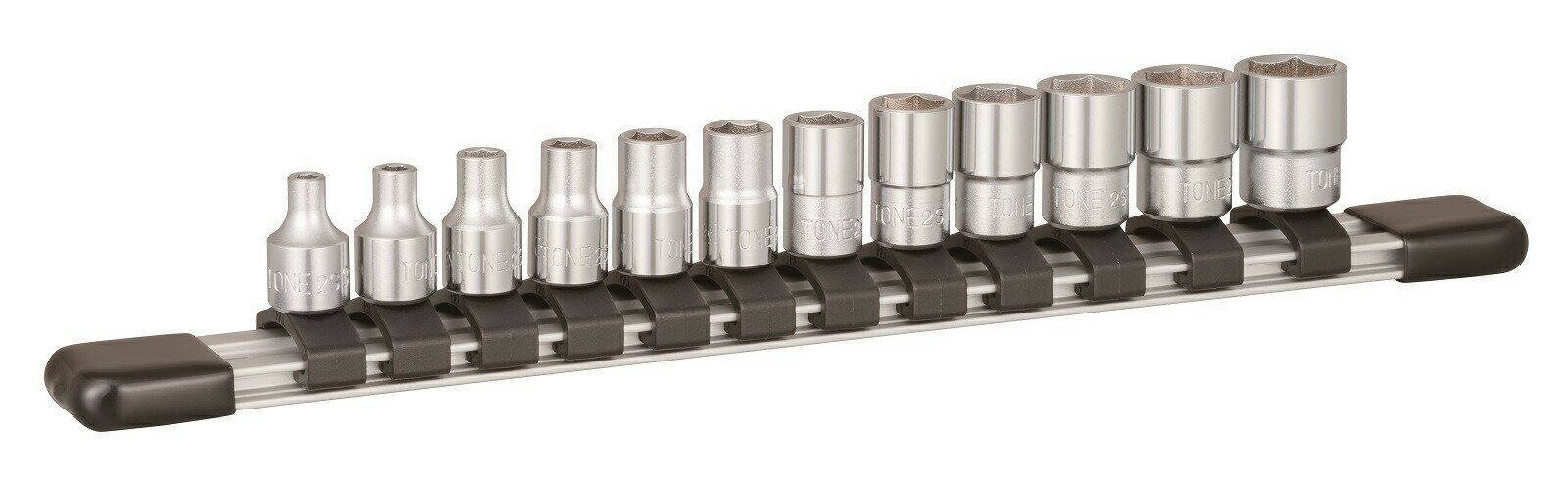 TONE トネ ソケットセット(6角・ホルダー付) HS212 15001-40000576|トルクレンチ デジタル 工具 整備士 自動車 バイク DIY 日本製 メンテナンス