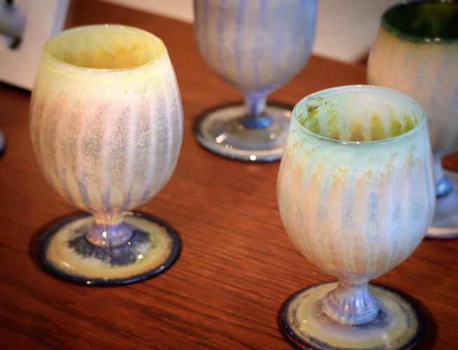 【ふるさと納税】Ceramica Stripes Tulip セラミカストライプチューリップ（ハレの日のペアグラス）＜2パターンからお選びください＞｜こだわりの逸品 地域特産品 ギフト 自分用 人気 おすすめ