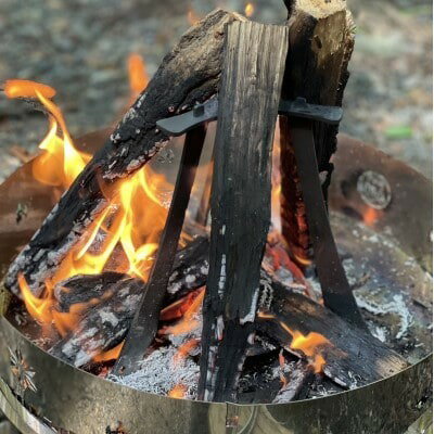 【ふるさと納税】〜COMROND〜　炎が躍るオーブン焚き火台！ピザ・グラタン・ステーキなど　オーブン料理をキャンプに！ ふるさと納税 キャンプ 大阪府河内長野市