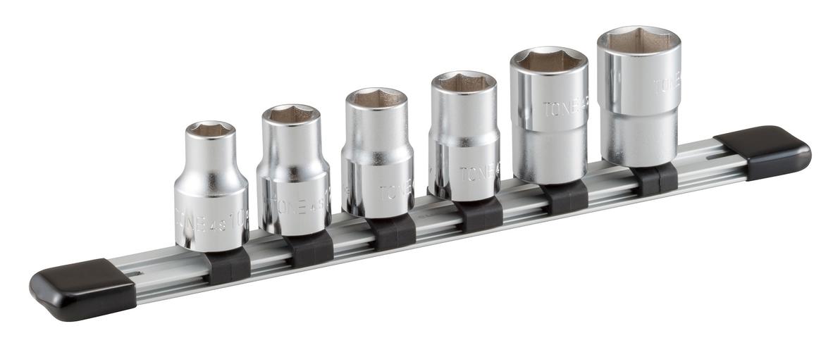TONE トネ ソケットセット(6角・ホルダー付) HS406 工具 TONE トネ 15001-30025256|トルクレンチ デジタル 工具 整備士 自動車 バイク DIY 日本製 メンテナンス