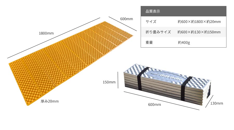【ふるさと納税】WEB用防水アコーディオンマット(W794) ふるさと納税 キャンプ 大阪府河内長野市