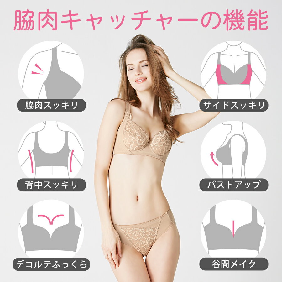 【ふるさと納税】元祖脇肉キャッチャー　BCDE 脇高ブラ 脇肉 背中すっきり 育乳ブラ 育乳 ブラジャー バストアップブラ ブラ 胸 垂れ 大きいサイズ