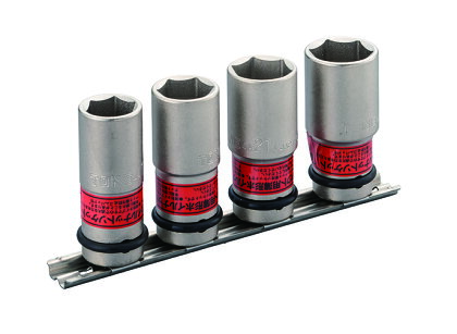 インパクト用薄形ホイルナットソケットセット(ホルダー付) HA404N 工具 TONE トネ