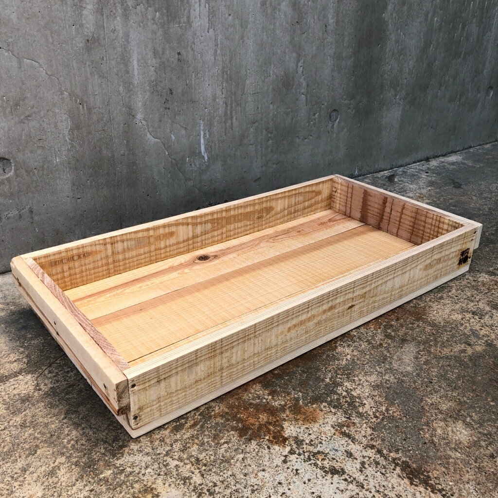 木箱(りんご箱)Cサイズ 62cm×31cm×7.7cm (おおさか 河内材 無塗装)