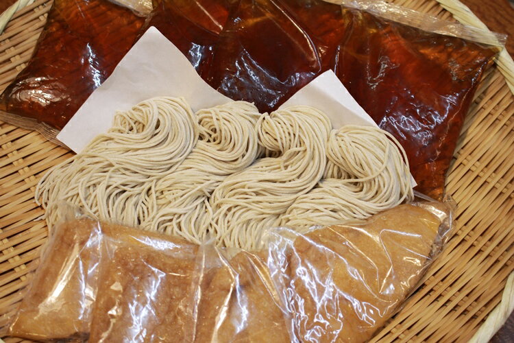 生蕎麦＋温かけ汁＋味付きおあげさん各4人前＜麺坊蕎麦博の自信作＞　※年越しそばではありません。お申し込み後、順次発送いたします。お届け前のご連絡はいたしませんので、ご注意ください※そば 送料無料