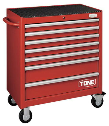 ワイドローラーキャビネット WSW207R 工具 TONE トネ