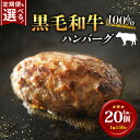 【ふるさと納税】 黒毛和牛 ハンバーグ 150g 小分け 4個 5個 10個 20個 選べる 配送時期 牛肉100% 無添加パン パン粉 冷凍 国産 和牛 牛肉...