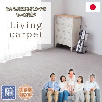 【ふるさと納税】【江戸間10畳】家族が集まるリビングをもっと快適に!リビングカーペット (ウイング10畳NA)【1493023】