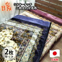 【ふるさと納税】【シングルサイズ2枚組】なめらかシルキータッチ2枚合わせ毛布 YO-3800-2P【1506793】