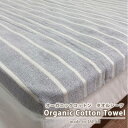 【ふるさと納税】オーガニックコットンタオルシーツ Sサイズ(145×230cm)かすみ グレー SNS-12-GY【1417169】