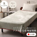 【ふるさと納税】【アクリル毛布 吸湿発熱 シングルサイズ ブルー×ローズ】140×200cm 大阪府和泉市産【1502195】