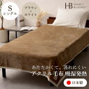 【ふるさと納税】【アクリル毛布 吸湿発熱 シングルサイズ ブラウン×ホワイト】140×200cm 大阪府和泉市産【1502197】