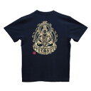 【ふるさと納税】手描きTシャツ 仏画 大日如来 黒 (半袖 Lサイズ)【1615084】