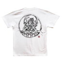【ふるさと納税】手描きTシャツ 仏画 愛染明王 白 (半袖 Sサイズ)【1615468】