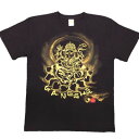 【ふるさと納税】手描きTシャツ 仏画 ガネーシャ 黒 (半袖 Lサイズ)【1615518】