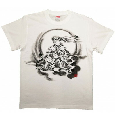 【ふるさと納税】手描きTシャツ 仏画 六地蔵 白 (半袖 XLサイズ)【1615567】
