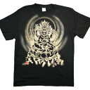 【ふるさと納税】手描きTシャツ 仏画 馬頭観音 黒 (半袖 Lサイズ)【1615707】