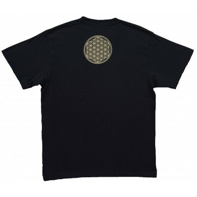 【ふるさと納税】Tシャツ フラワー・オブ・ライフ 姫川薬石 ネイビー (半袖 Sサイズ)【1619390】