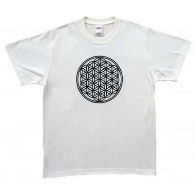 【ふるさと納税】Tシャツ フラワー・オブ・ライフ 麻炭 白 (半袖 Sサイズ)【1619661】 【ふるさと納税】Tシャツ フラワー・オブ・ライフ 麻炭 白 (半袖 Sサイズ)【1619661】