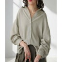 【ふるさと納税】【ANTIQUA/アンティカ】シャツ リネン風 シアー(PK-01339-01-Onesize)【1639392】