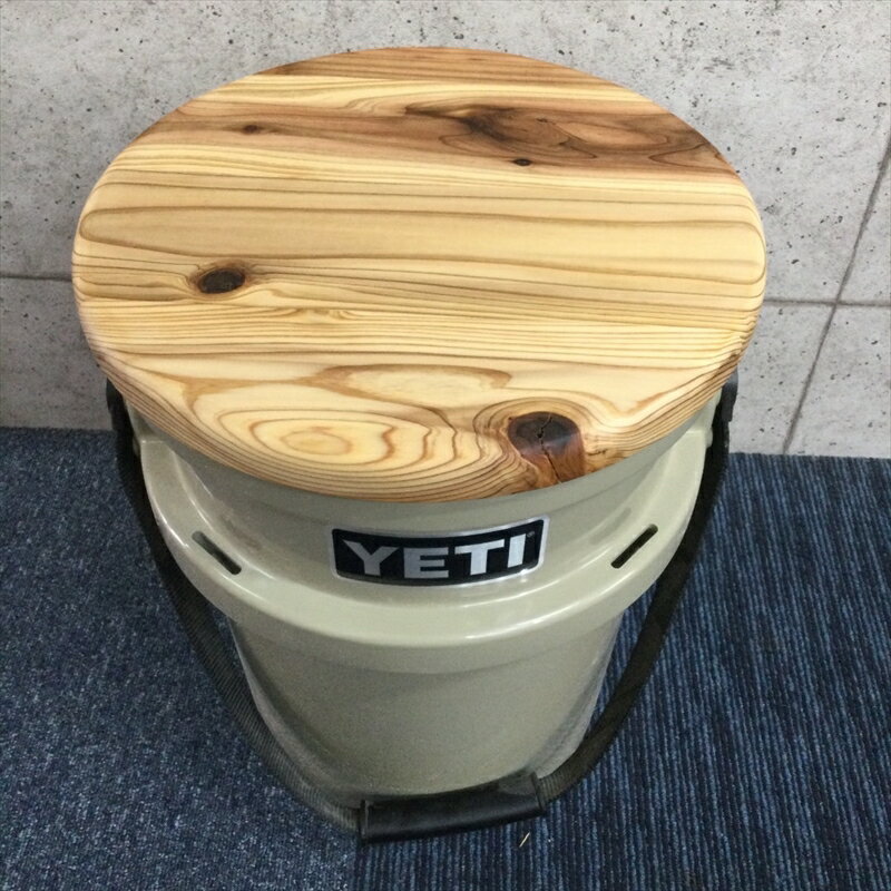 YETI ロードアウト5ガロンバケツ用 天板 杉板 #アウトドア #キャンプ #木工品(EX02-SJ)