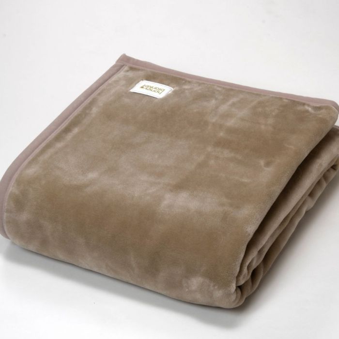 日本製 吸湿発熱 アクリル毛布 シングルサイズ 140×200cm ブラウン シンプル カラー 軽量 ふんわり あったか 秋冬向け 丸洗いOK(FQ014-SJ)