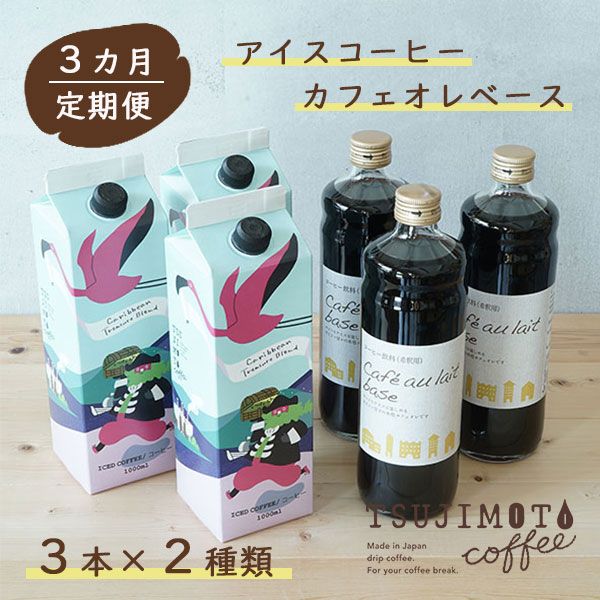 27位! 口コミ数「0件」評価「0」【3か月頒布会・定期便】カリビアントレジャーブレンド 1,000ml[無糖]×3本+カフェ オレ・ベース【加糖】600ml×3本　和泉市 辻･･･ 