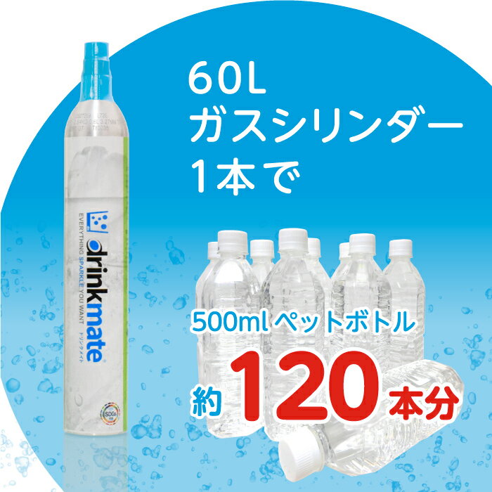 【ふるさと納税】drinkmate 60L用予備用ガスシリンダー 3本 ドリンクメイト 炭酸水メーカー 炭酸メーカー ソーダメーカー 炭酸シリンダー 炭酸水 炭酸 スパークリング ソーダ キッチン用品 日用品 ギフト（HF021-SJ）