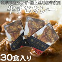 【ふるさと納税】ステーキハウスの極上黒毛和牛 牛すじカレー 30食入り（EP002-SJ）