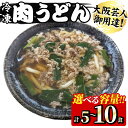 【ふるさと納税】<新登場・選べる容量>冷凍肉うどん(5食・10食) うどん 肉うどん 冷凍 麺 麺類 肉 簡単 時短 便利 手軽 一人暮らし 1人暮らし 単身 ストック【m69-01】【いなの路】