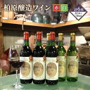 【ふるさと納税】ワイン 柏原醸造ワイン 赤 白 辛口 6本 セット お楽しみ 詰め合わせ 酒 お酒 赤ワイン 白ワイン 国産 アルコール