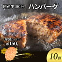 【ふるさと納税】ハンバーグ 150g 10個 セット 国産 