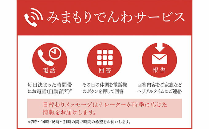 【ふるさと納税】郵便局のみまもりサービス「みまもりでんわサービス（固定電話）」（12カ月）　【チケット・郵便局・みまもりサービス・みまもりでんわサービス・固定電話・12カ月】