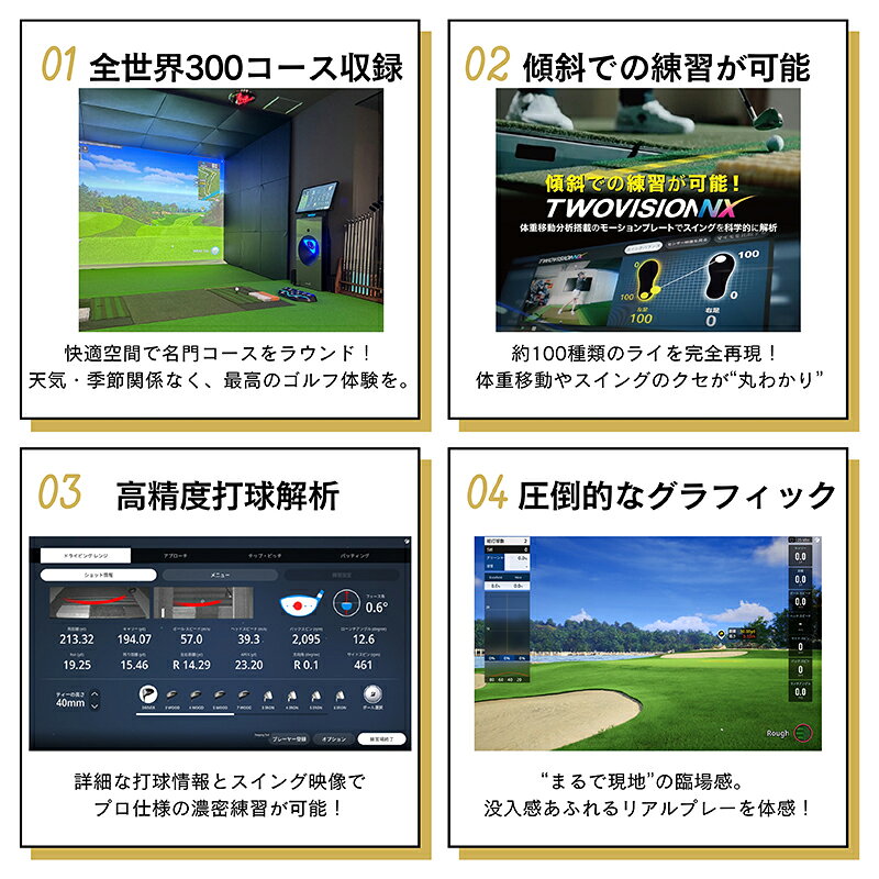 【ふるさと納税】柏原市で体験できる大阪・奈良エリアで初導入の最高級シミュレーションゴルフ 個室2時間利用券（1枚）