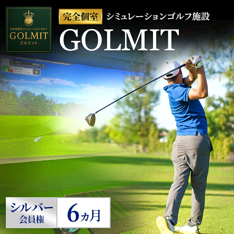 【ふるさと納税】柏原市で体験できる大阪・奈良エリアで初導入の最高級シミュレーションゴルフ 個室貸切 シルバー会員権（6ヵ月）