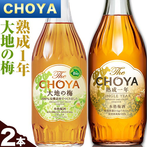 The CHOYA 熟成一年 700ml The CHOYA 大地の梅 700ml 計2本 セット 飲み比べ 羽曳野商工振興株式会社[30日以内に出荷予定(土日祝除く)]大阪府 羽曳野市 送料無料 梅酒 梅 酒 CHOYA チョーヤ チョーヤ梅酒 お酒 紀州 南高梅